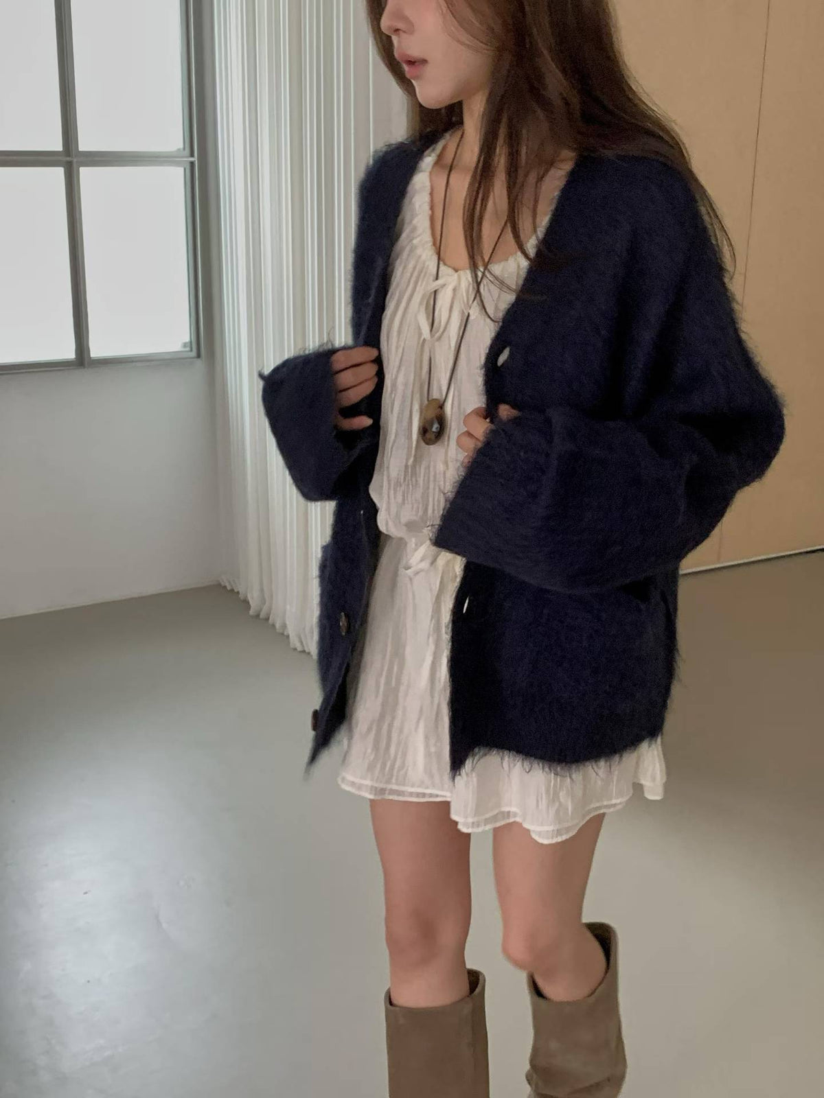 ♡質感柔軟雲朵開襟外套♡ (C260940)