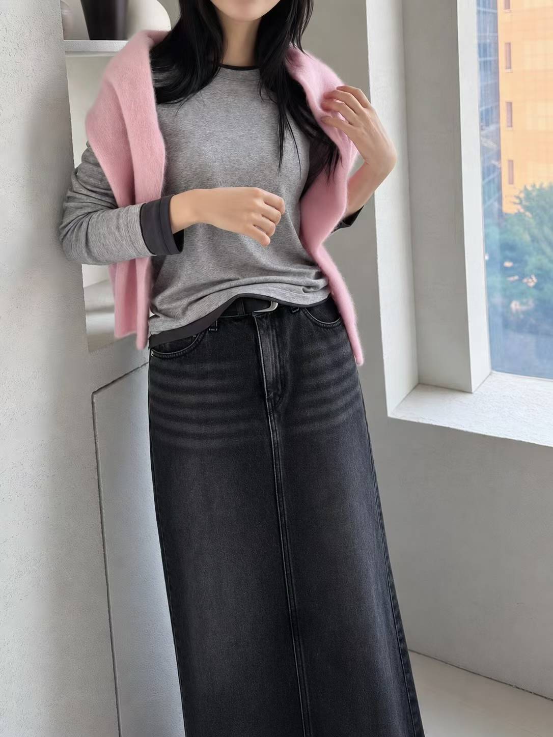 ♡基本包色款撞色設計長Ｔ♡ (C261031)