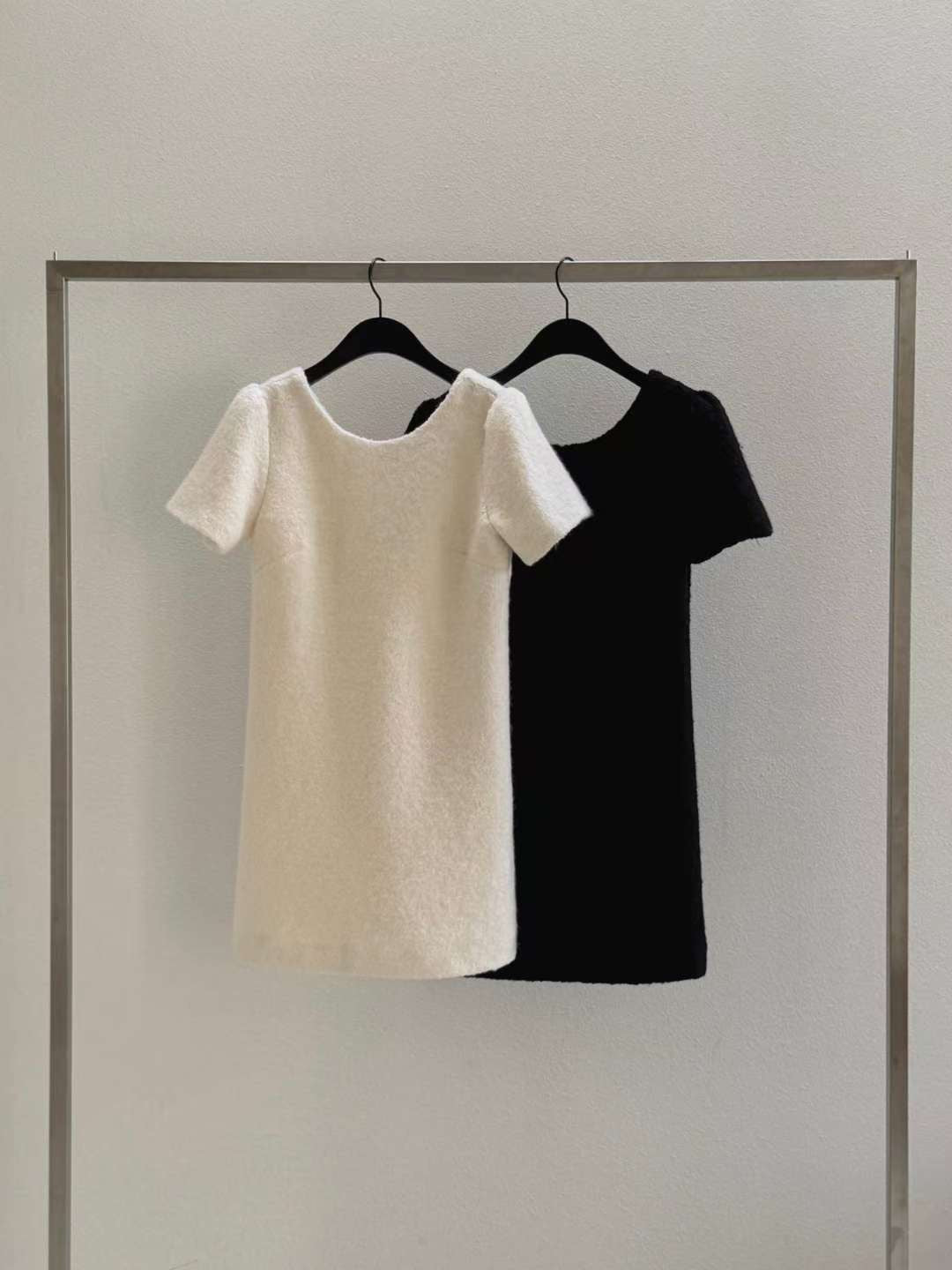 ♡都會小香風毛呢短袖裝洋♡ (C251280)