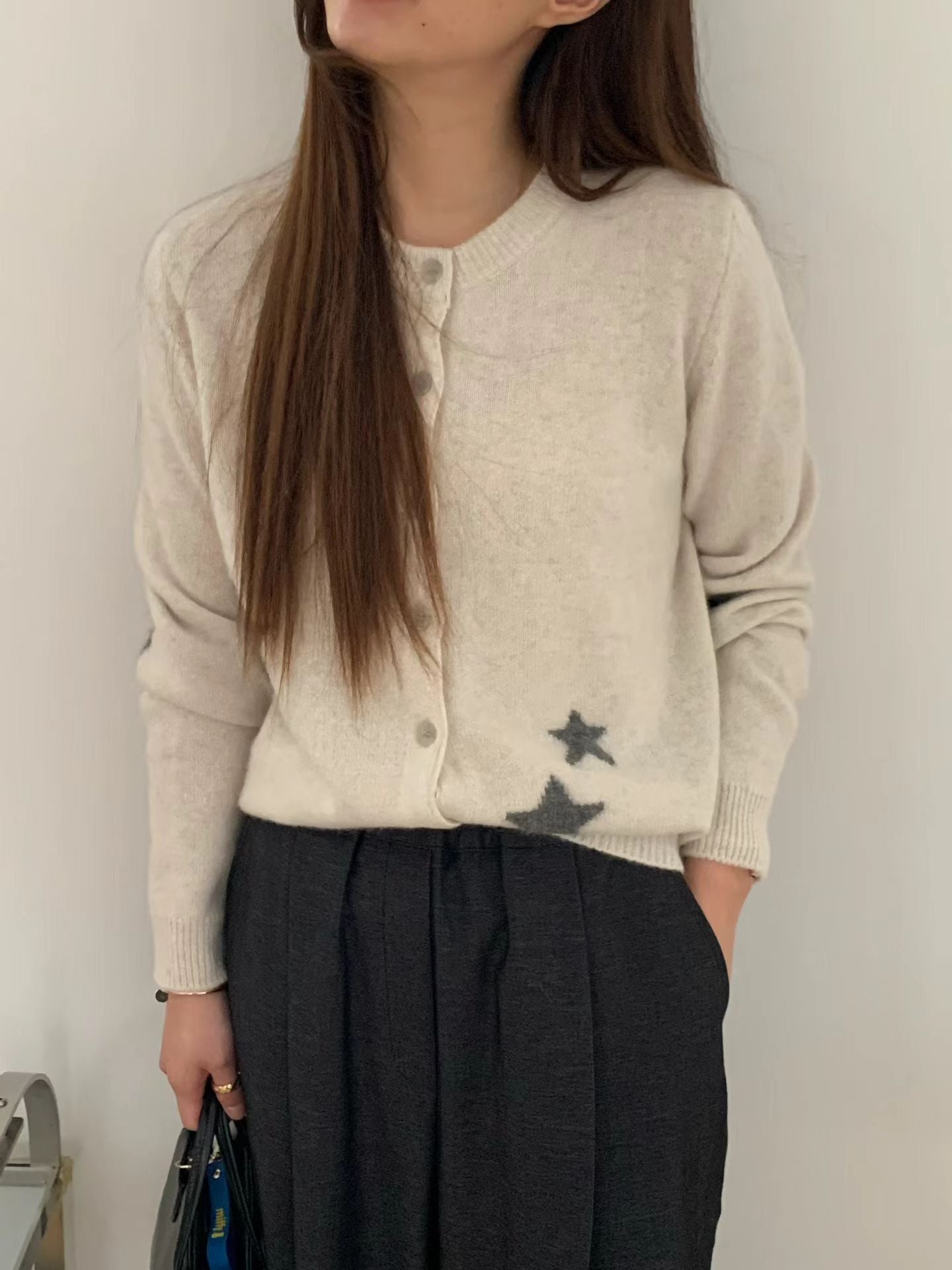 ♡氣質Oni家♡低調星光溫暖開襟針織 (C251132)