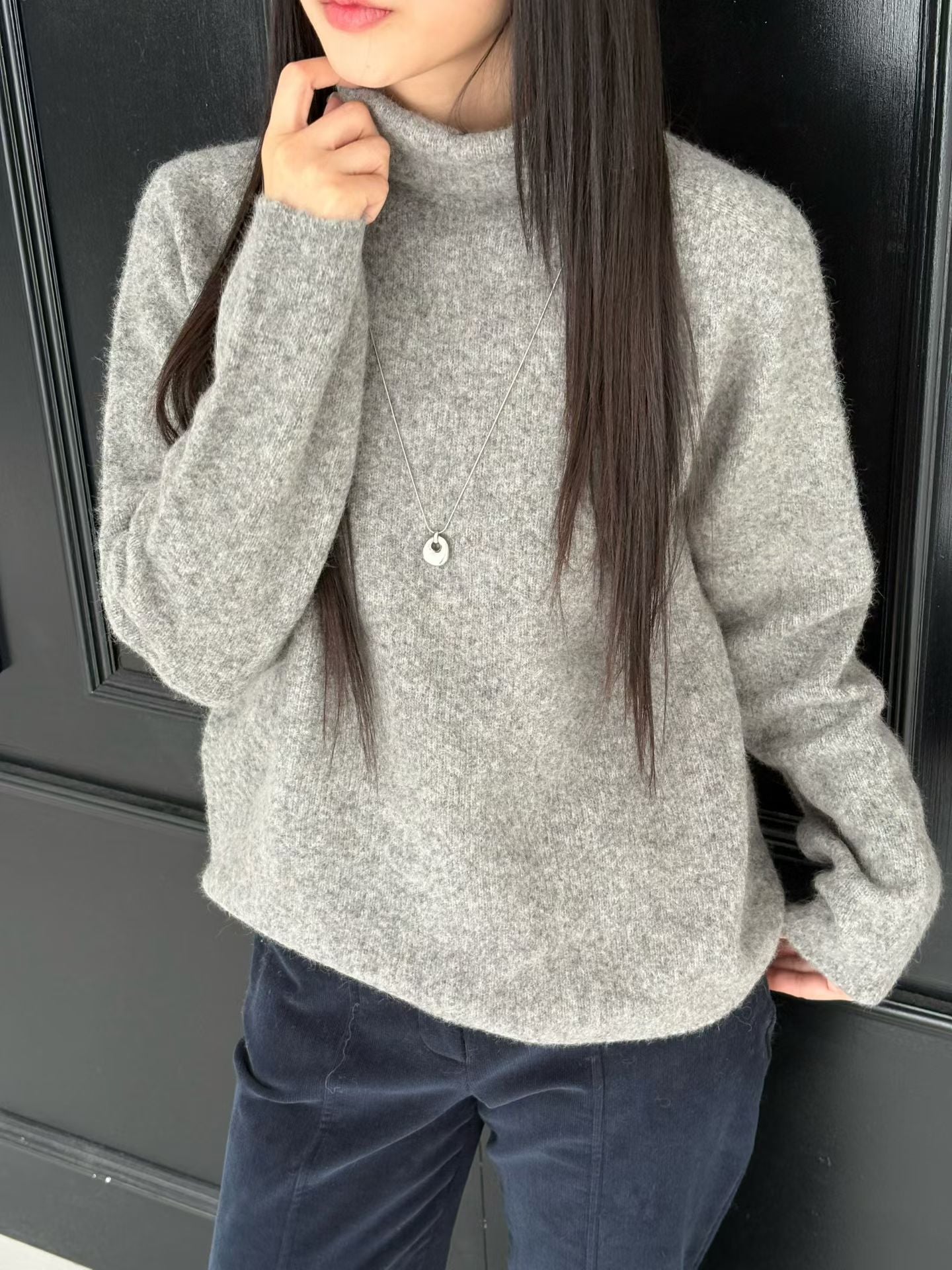 ♡ 空氣絨暖感立領毛衣♡ (C251278)