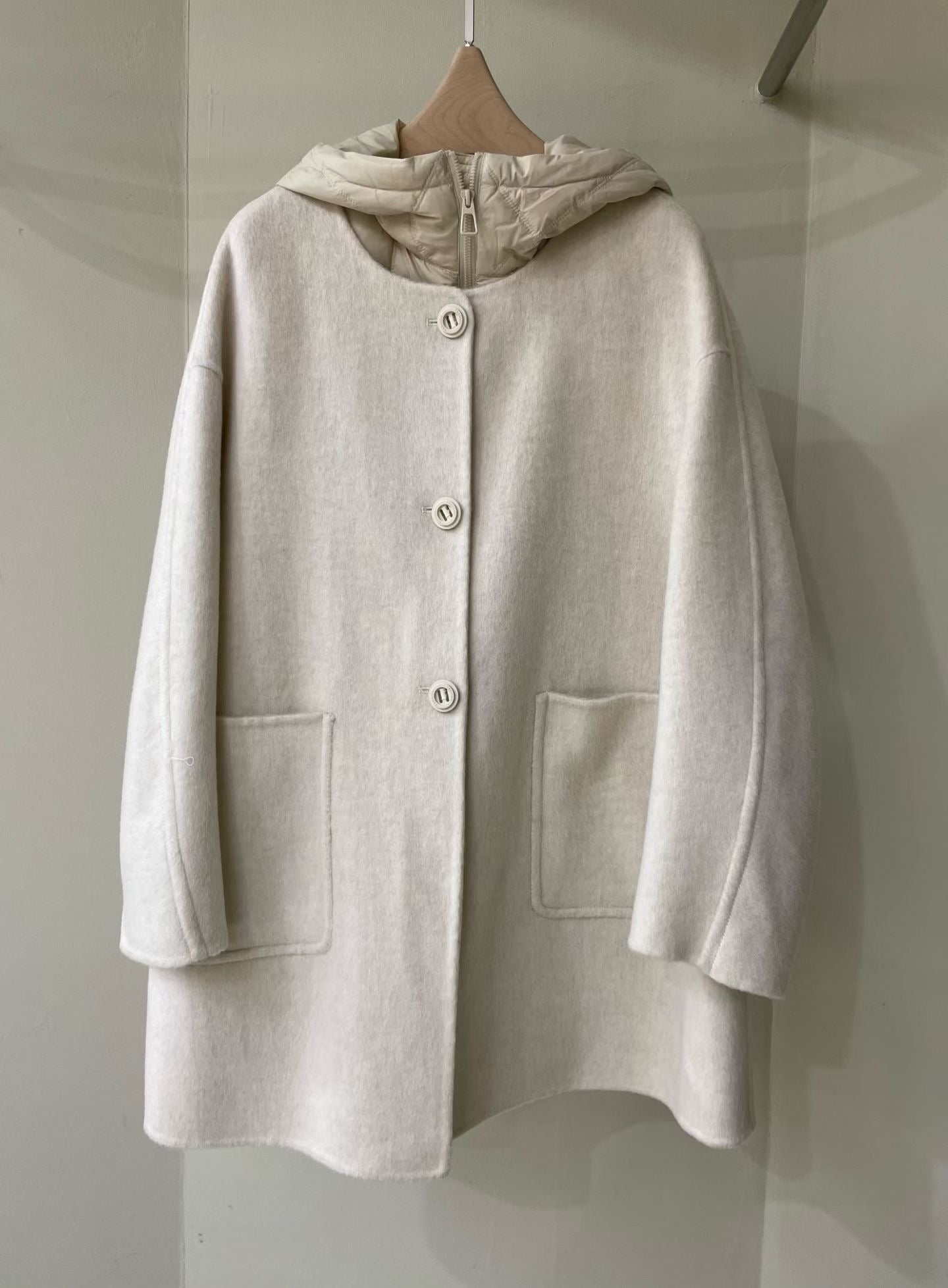 ♡實穿保暖二件式三穿毛呢大衣♡ (C251215)