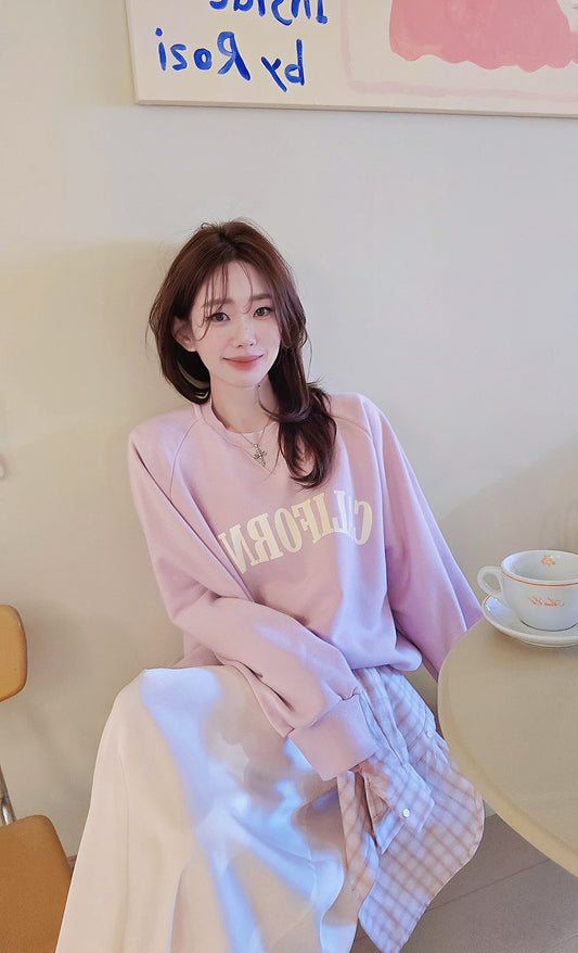 ♡Oni家♡Cali加州女孩休閒衛衣 (C260328)