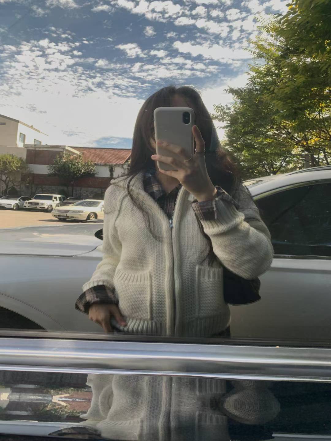 ♡重磅桃翻領針織拉鍊外套♡ (C251282)