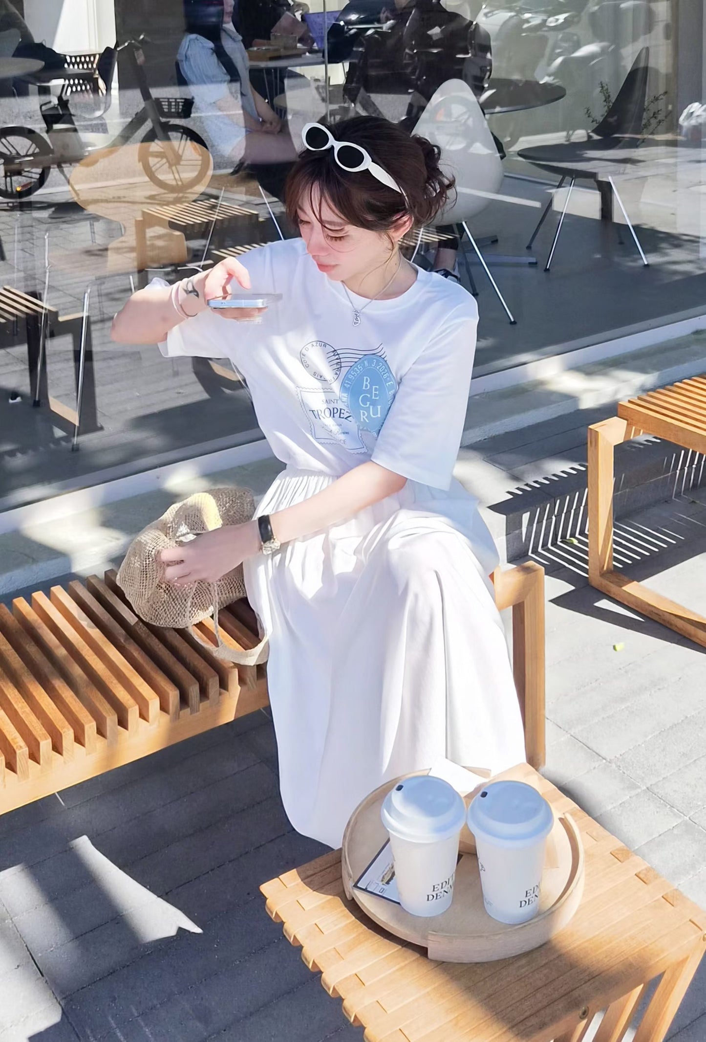 ♡Oni家♡夏日插圖莫代爾Ｔ (C260668)