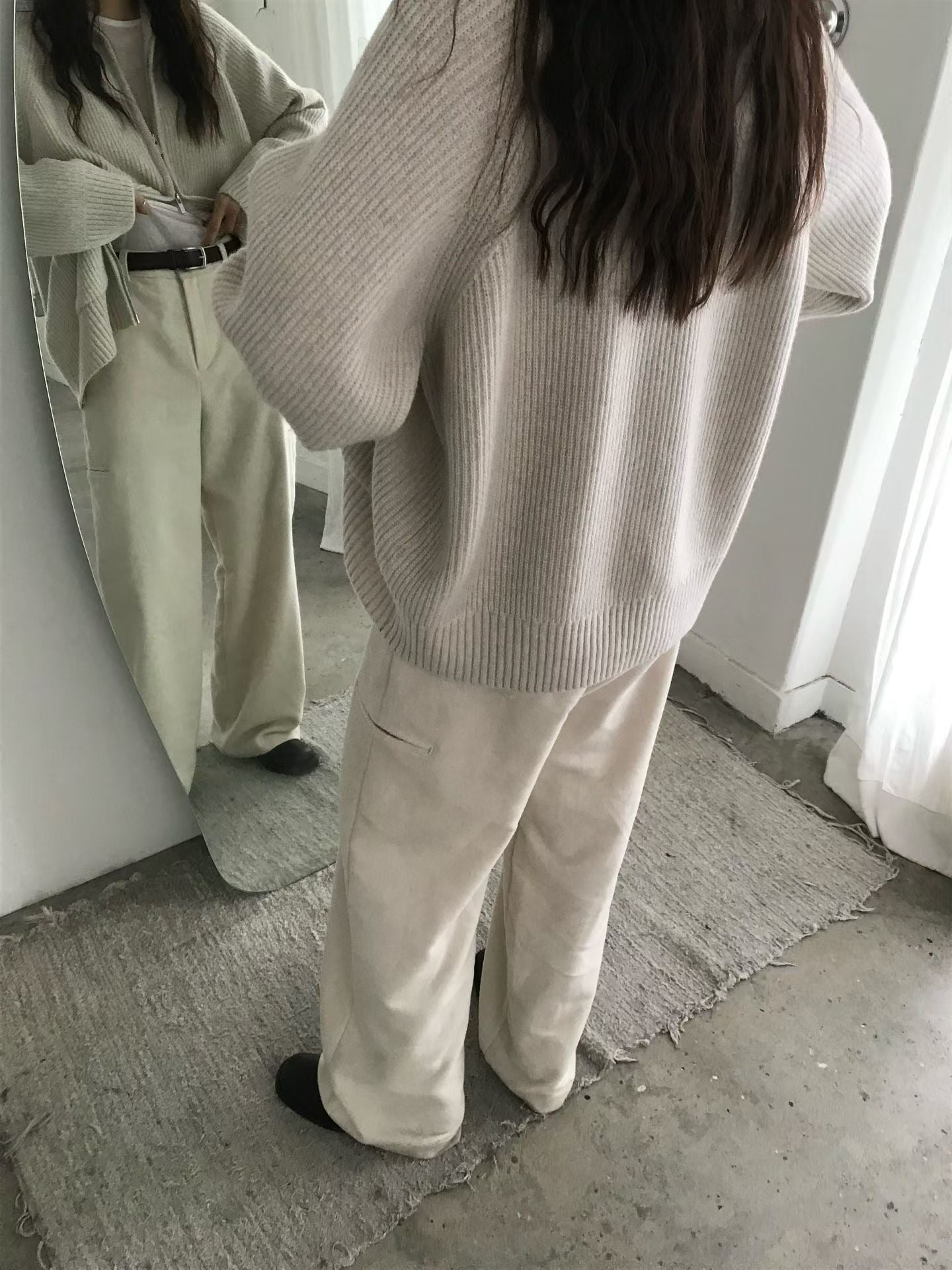 ♡溫暖高領立體羅紋雙拉鍊外套♡ (C251257)