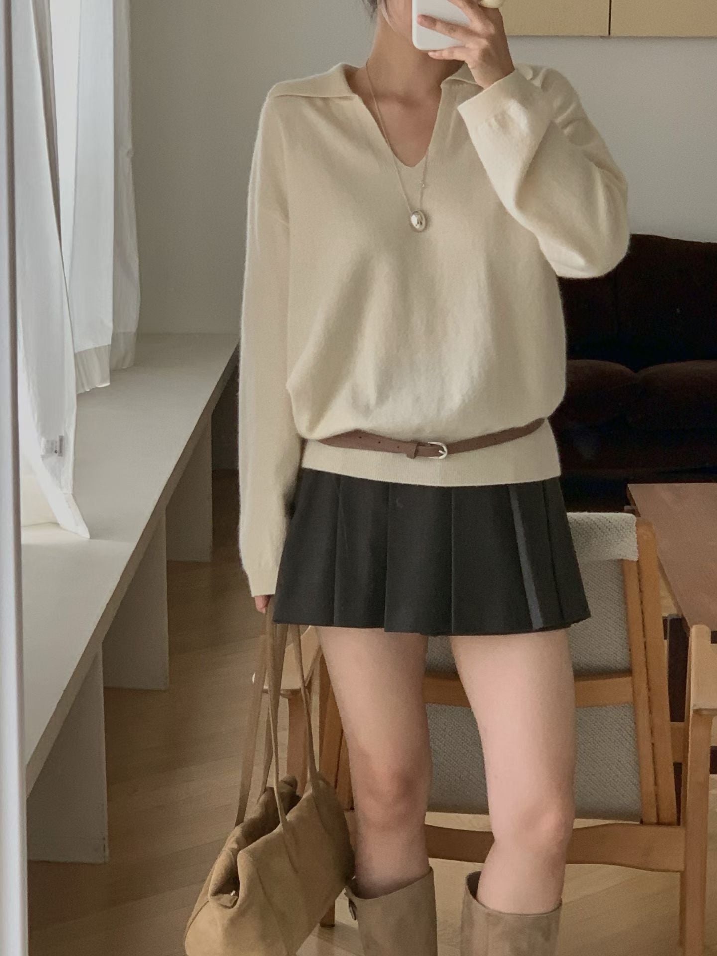 ♡氣質Ｖ翻領毛衣♡ (C251030)