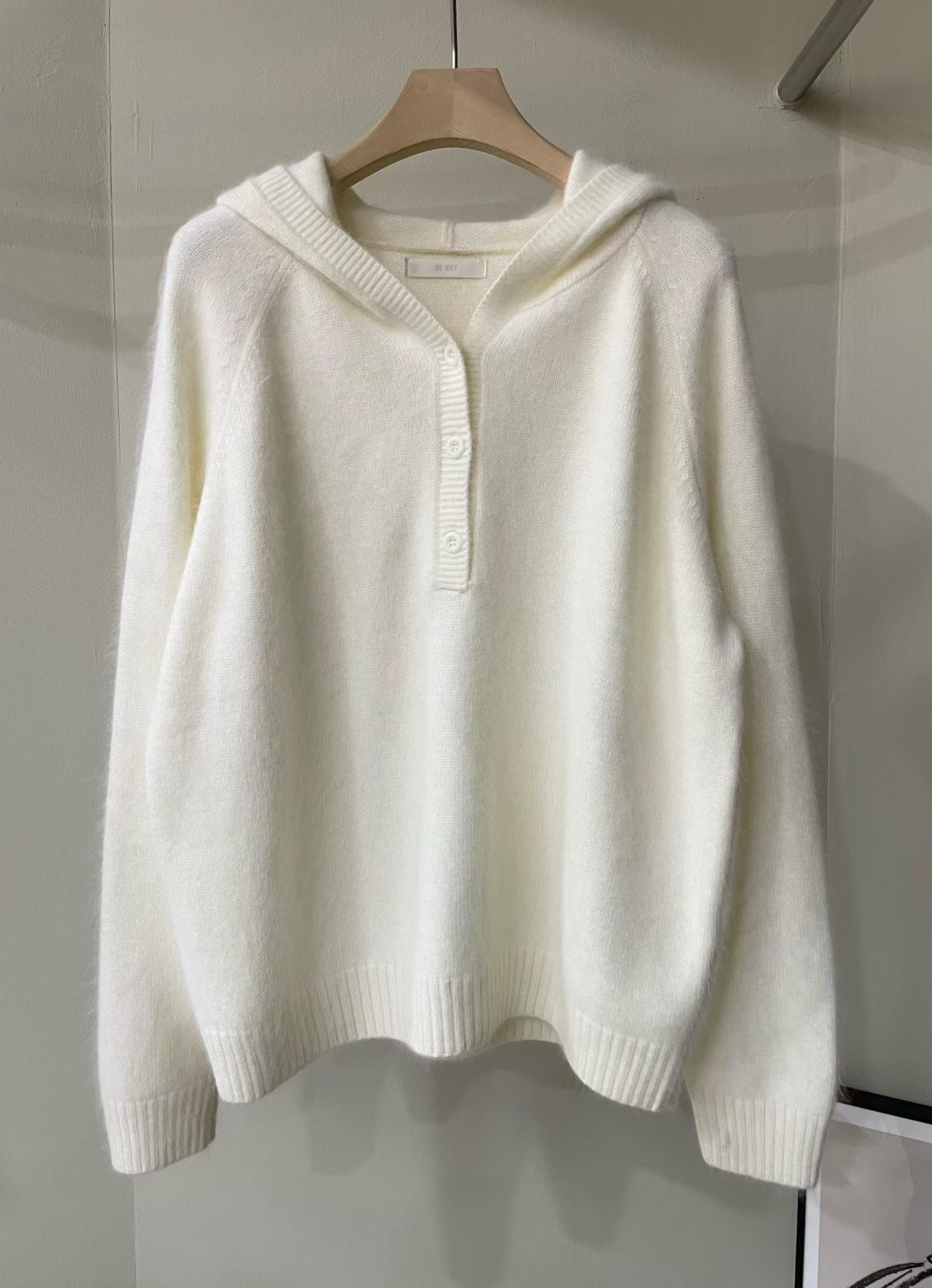 ♡輕暖毛料休閒連帽上衣♡ (C251107)