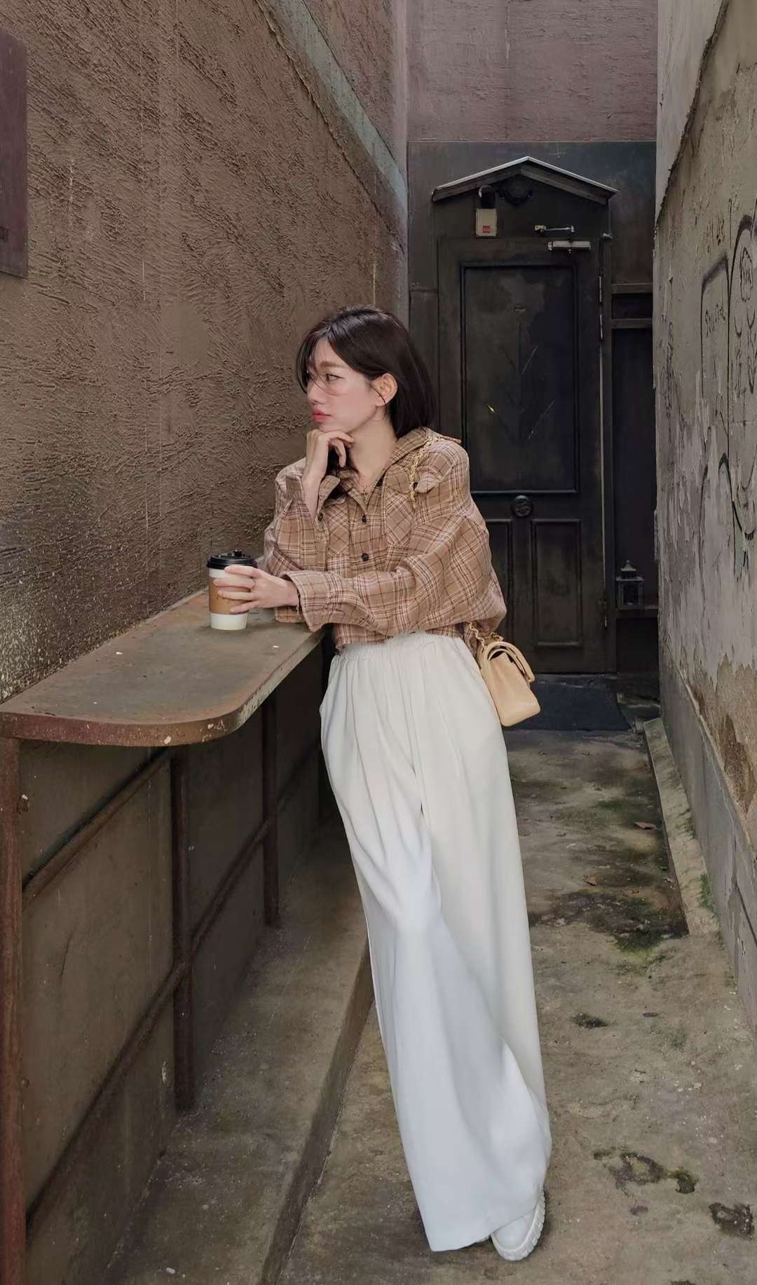 ♡Oni家♡時髦英倫風格紋襯衫 (C251153)