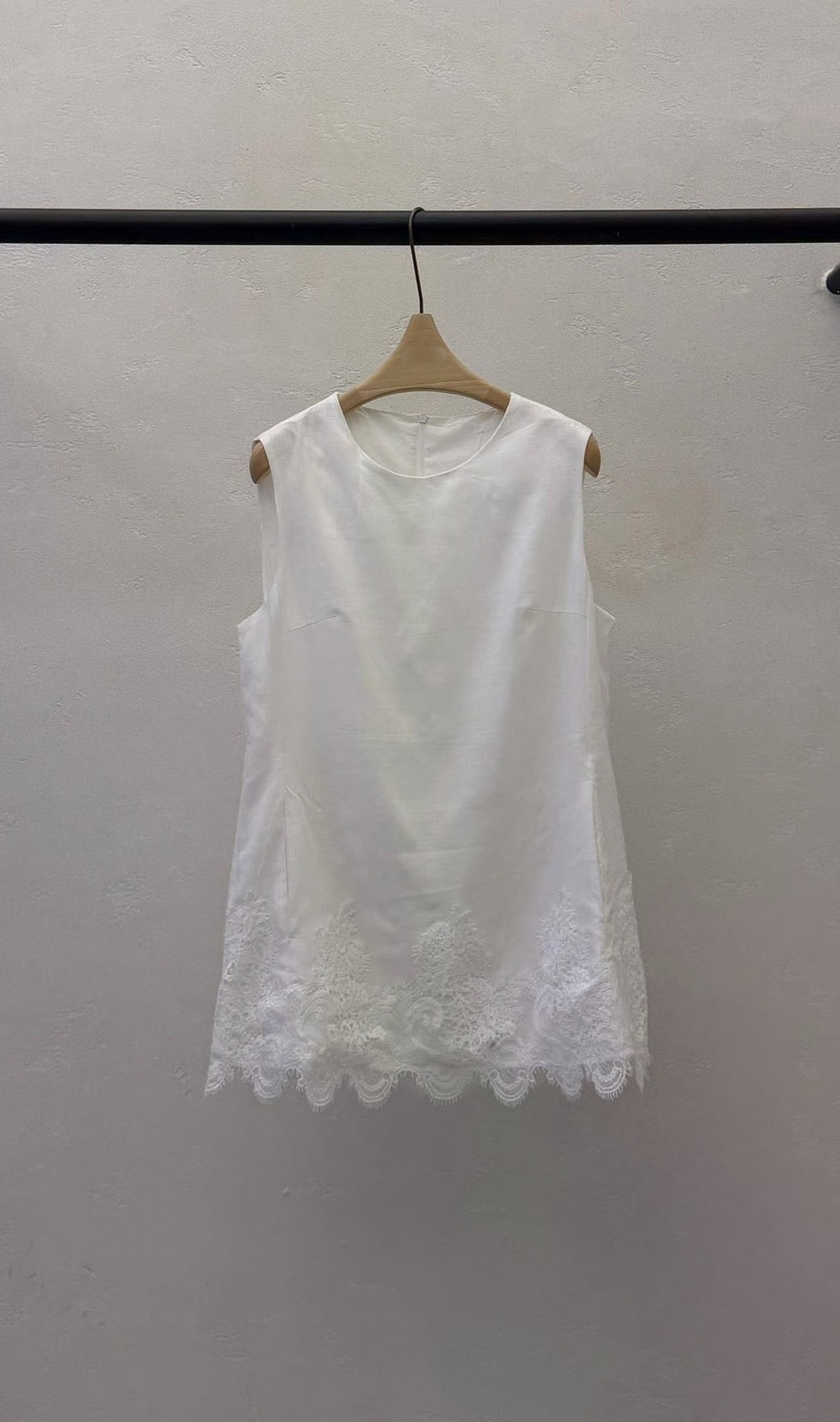 ♡優雅法式蕾絲亞麻背心♡ (C260644)