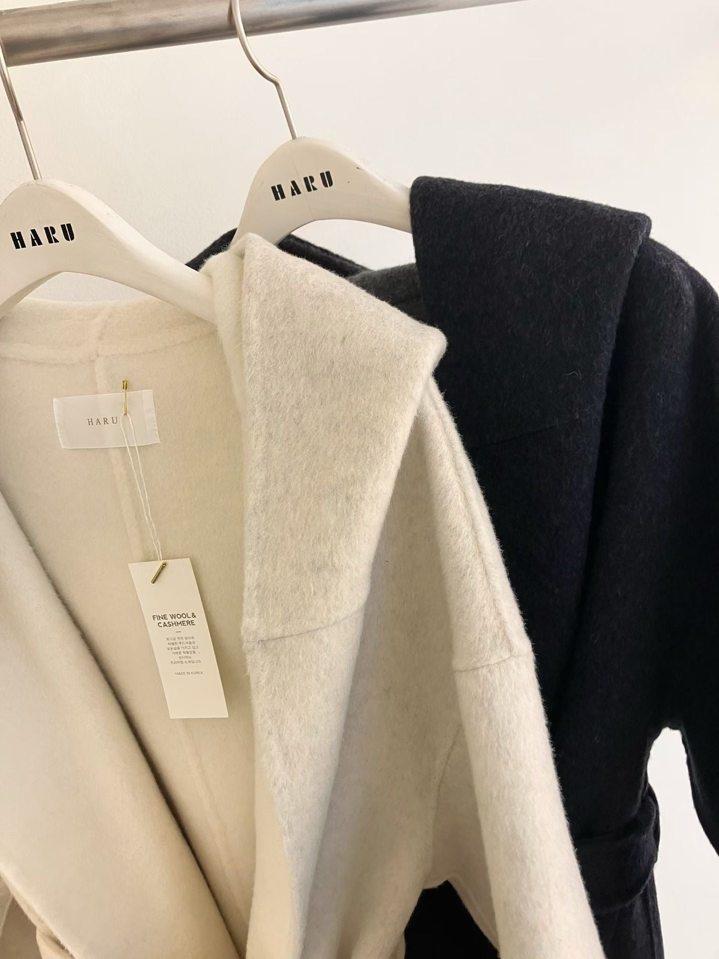 ♡純色保暖綁帶大衣外套連帽罩衫♡ (C251247)