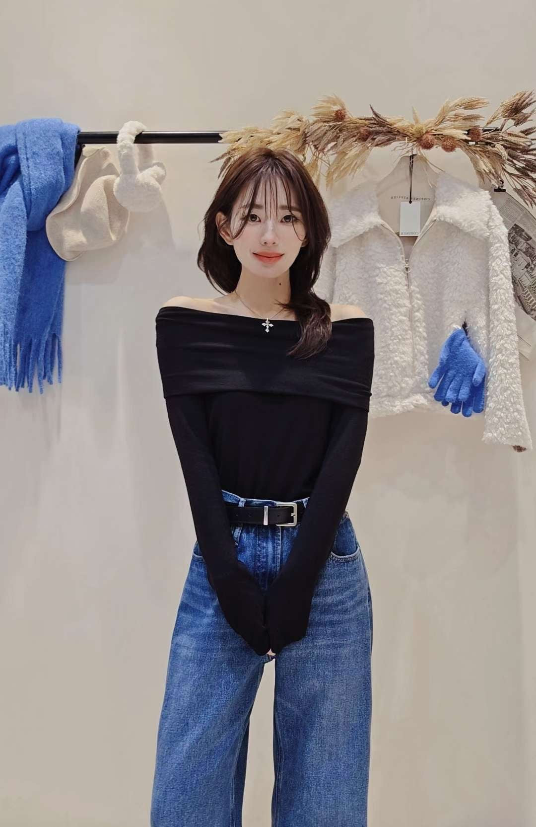 ♡Oni家♡多穿法露肩天絲羊毛超彈力T (C251260)