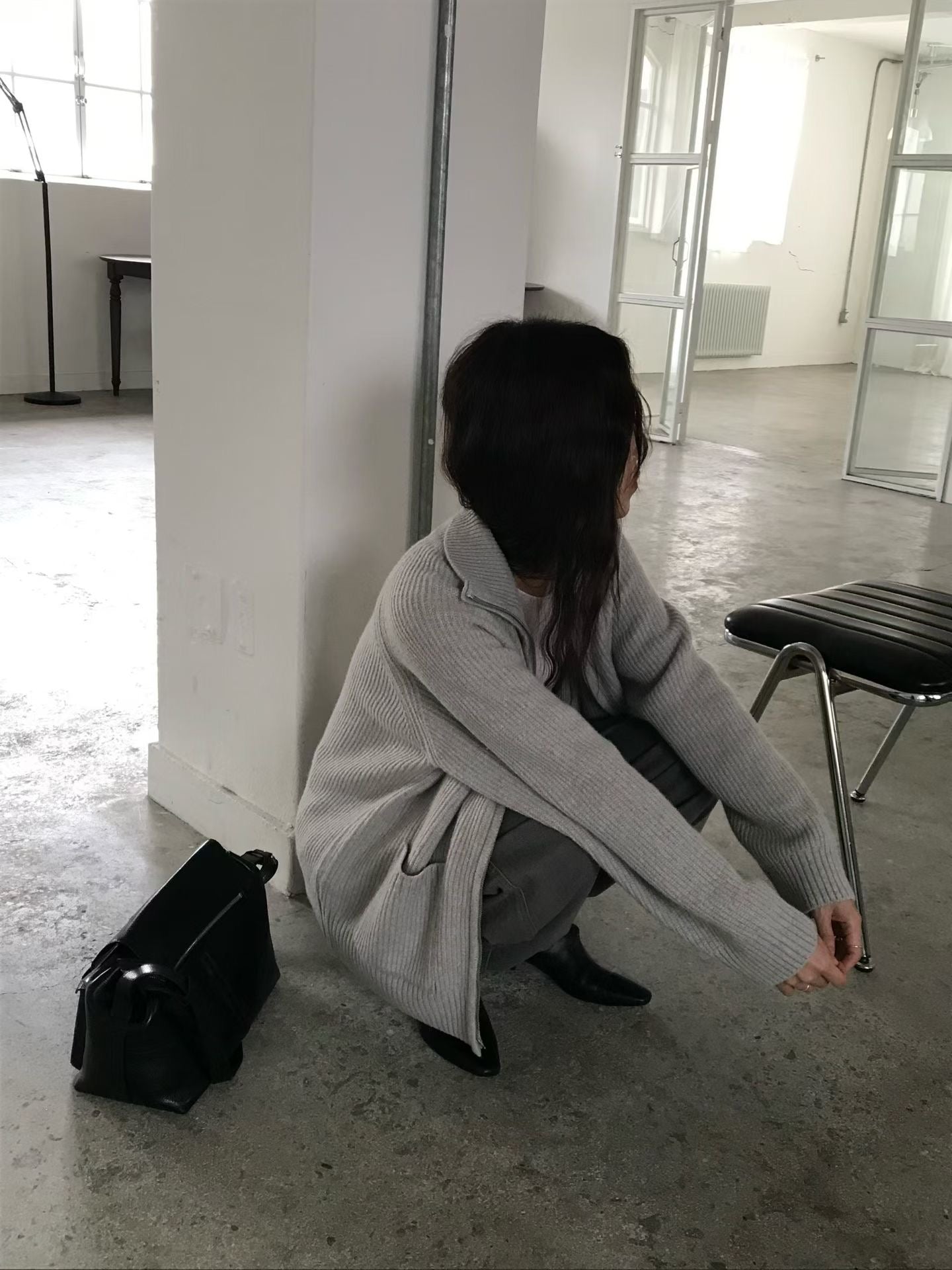 ♡溫暖高領立體羅紋雙拉鍊外套♡ (C251257)