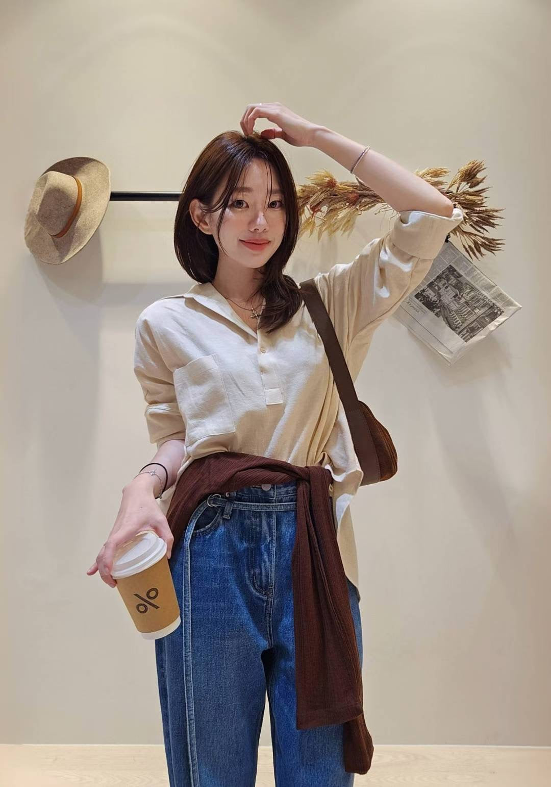 ♡Oni家♡鬆弛感男友風襯衫 (C251142)