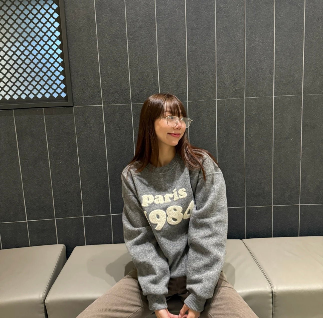 ♡Paris 1984 立體絨字軟毛圈暖暖上衣♡ (C251150)