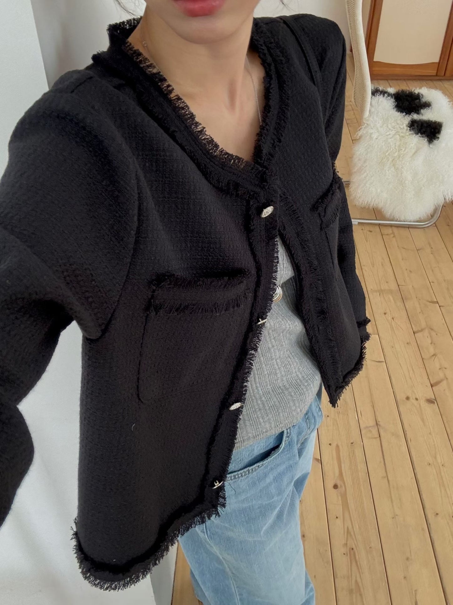 ♡春夏薄款質感小香風外套♡ (C260521)