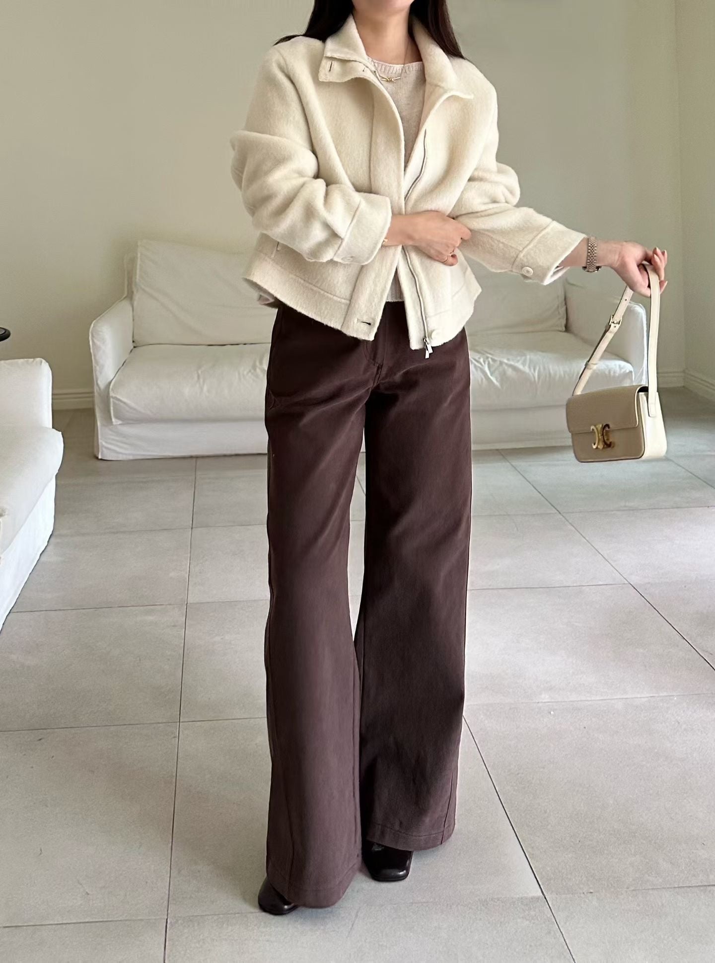 ♡極暖蘇麗羊駝立領外套♡ (C251122)