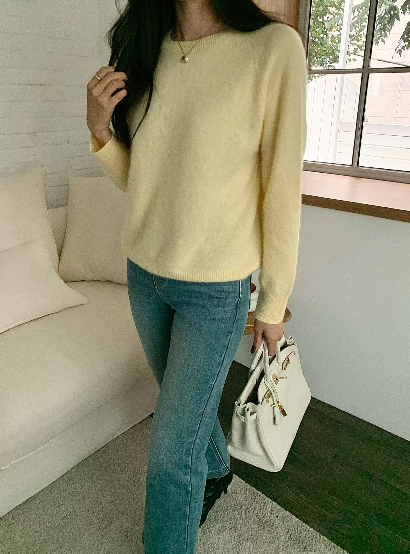 ♡多色亮眼圓領毛衣♡ (C251214)