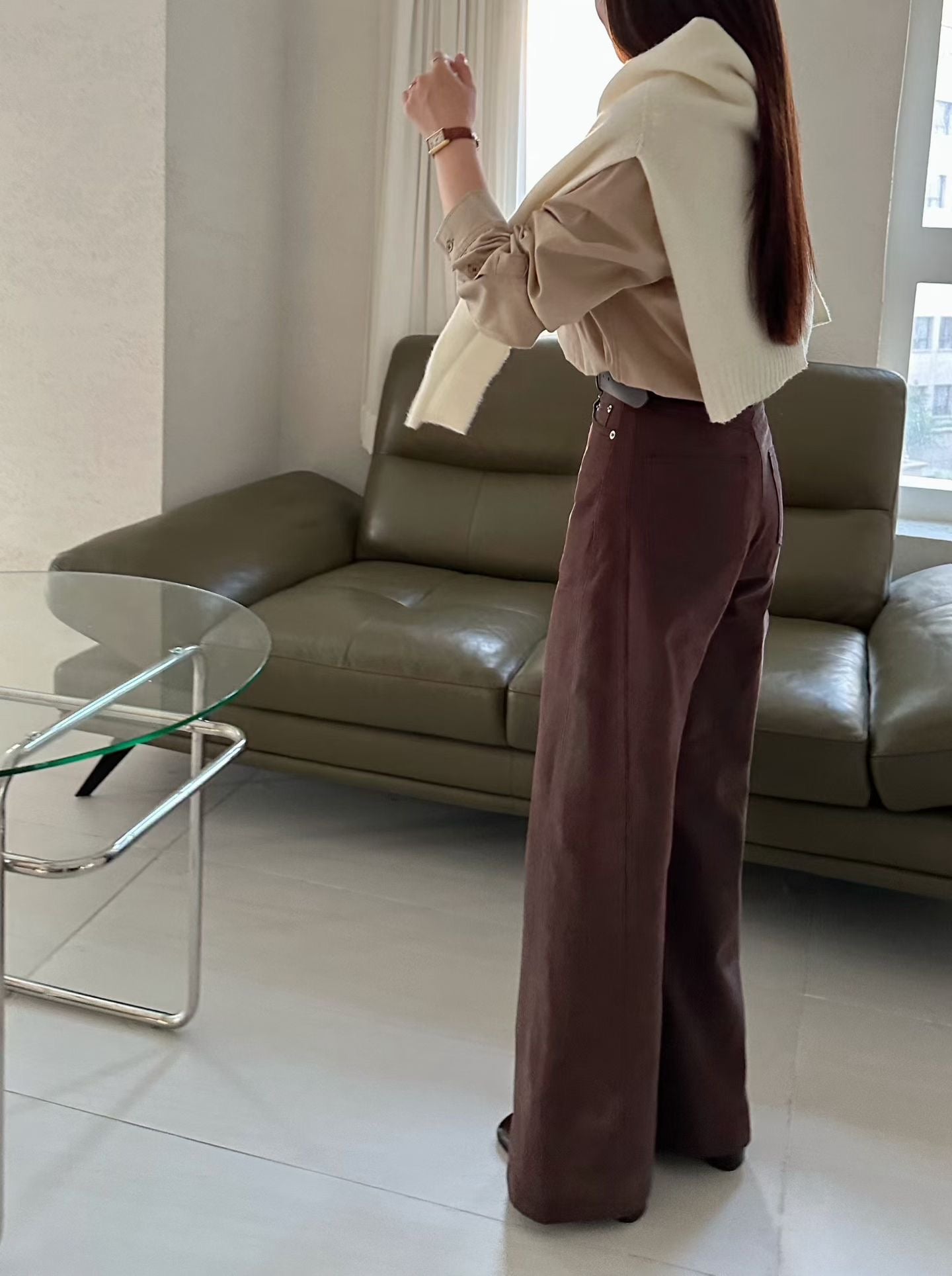 ♡黃金比例丹寧寬褲♡ (C251119)