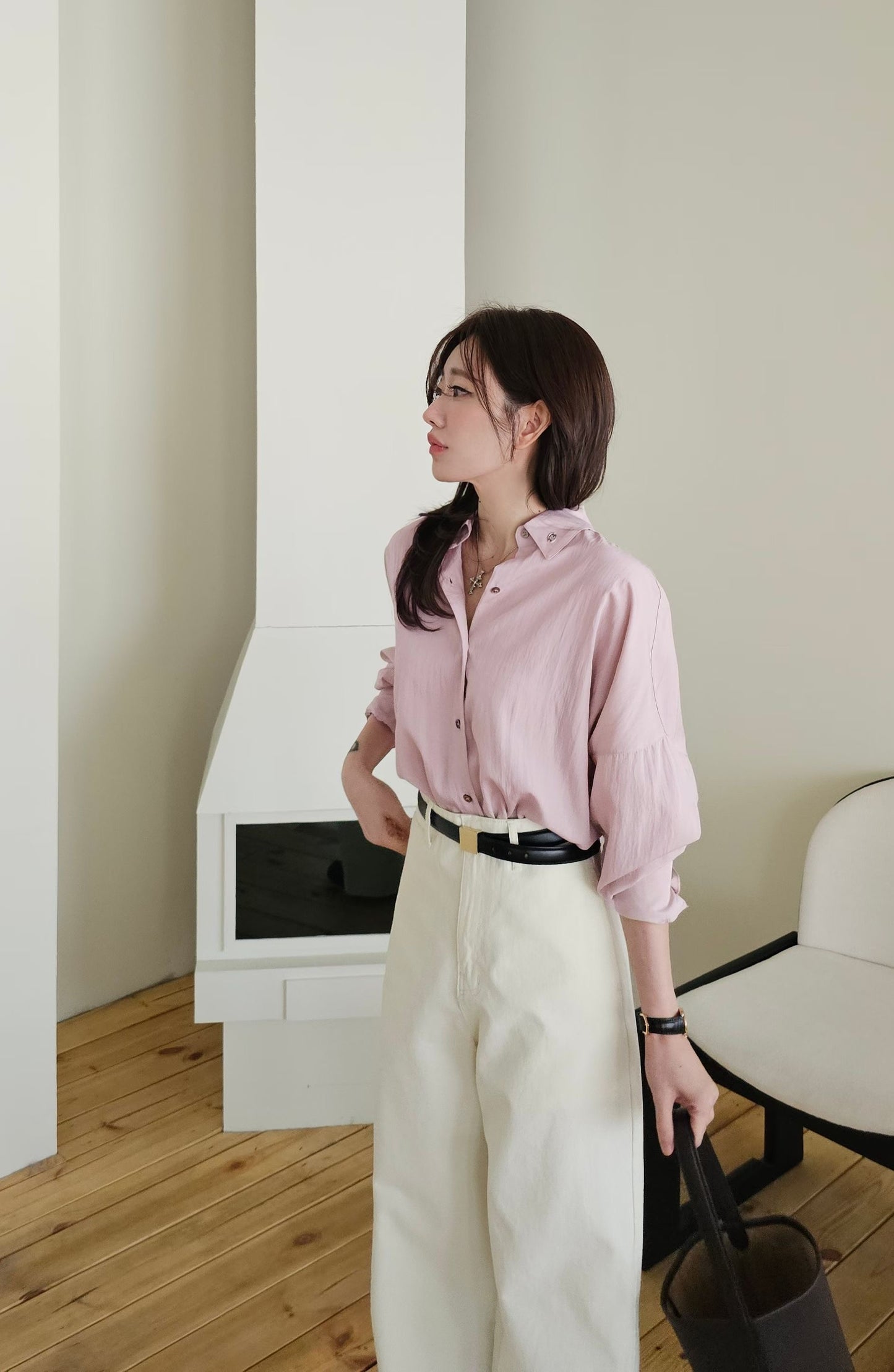 ♡Oni家♡帕斯蒂爾色調休閒襯衫 (C260303)