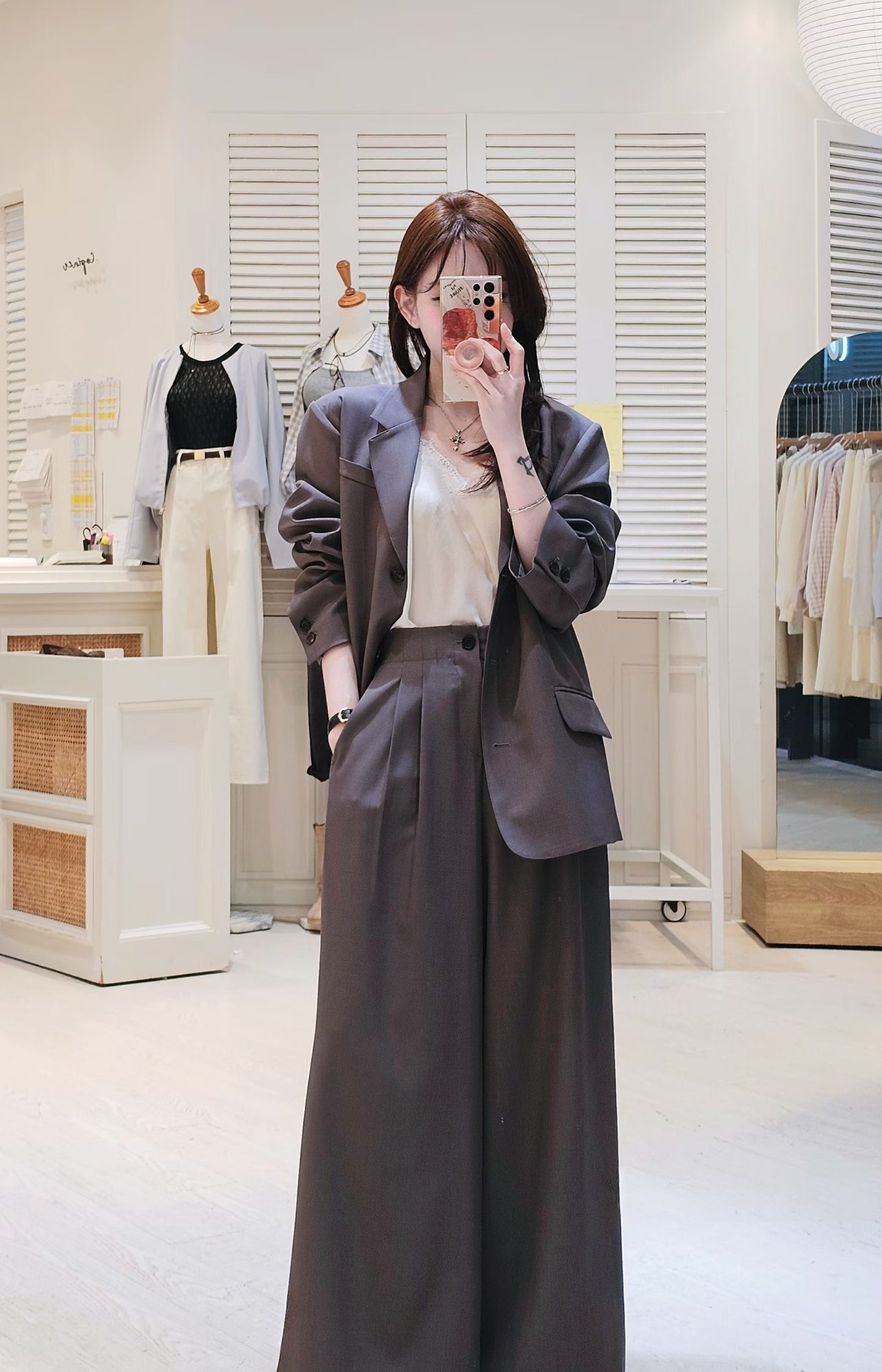 ♡Oni家♡高質感時髦長西褲 (C260441)