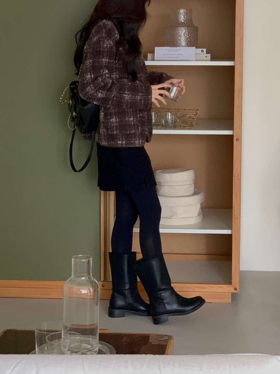 ♡暖芯柔絨格紋泰迪外套♡ (C251279)