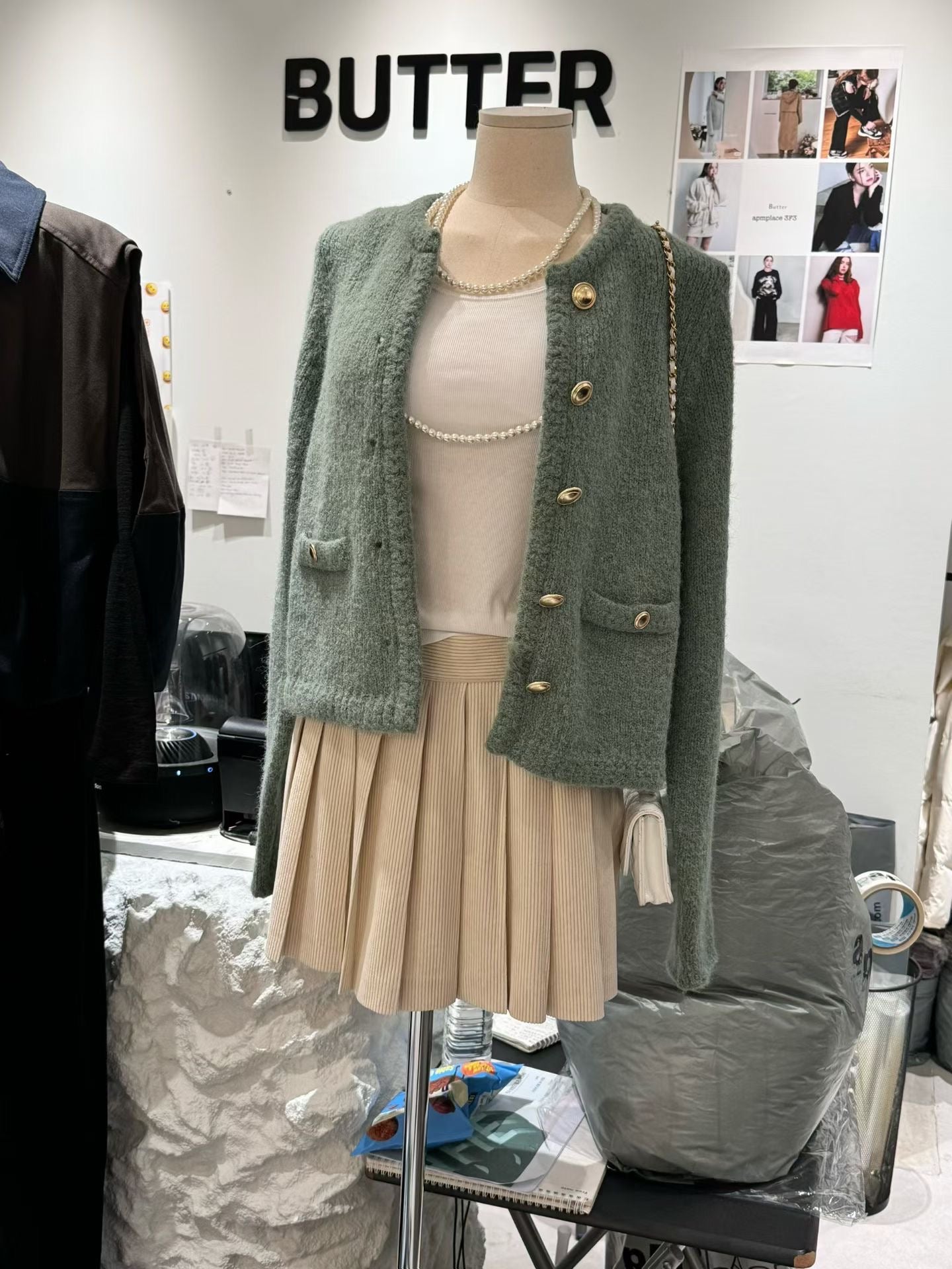 ♡高級混紡小香風開衫外套♡ (C251006)