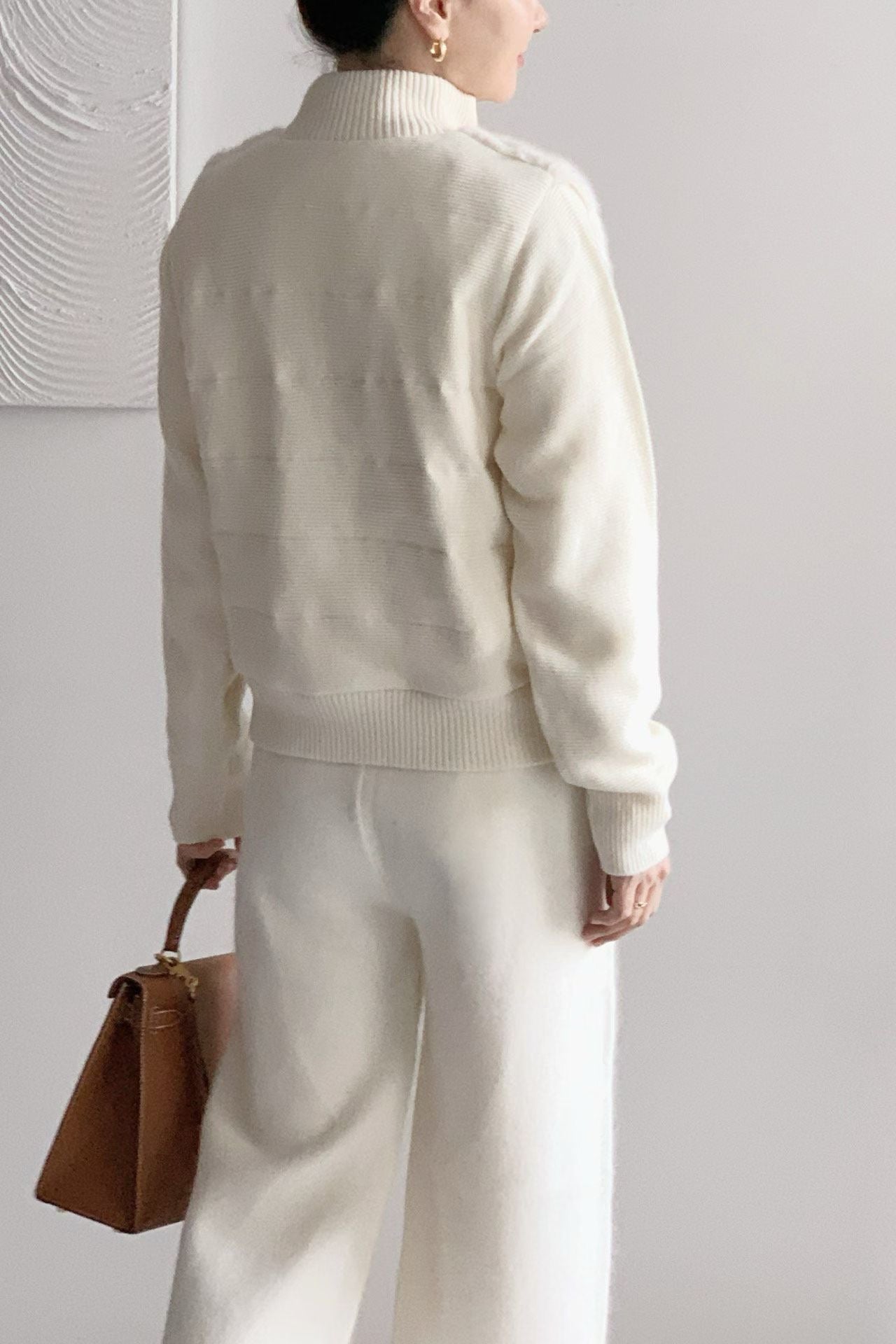 ♡貴氣暖絨拼接立領拉鍊外套♡ (C251271)