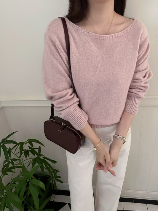 ♡輕奢船領毛衣 ♡ (C251118)