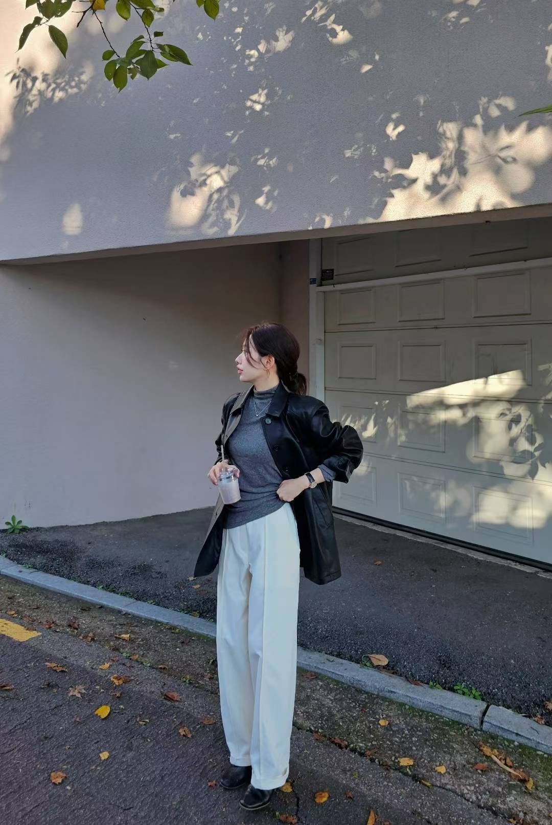 ♡Oni家♡時髦的繭型休閒長褲 (C251143)