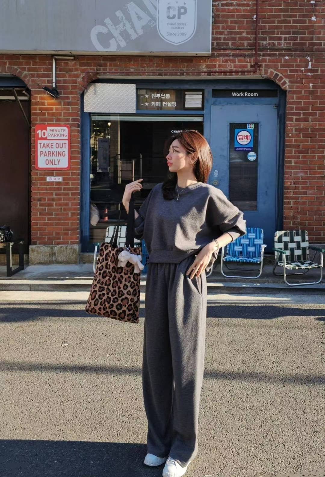 ♡Oni家♡磨毛休閒鬆弛感衛衣上衣 (C251201)