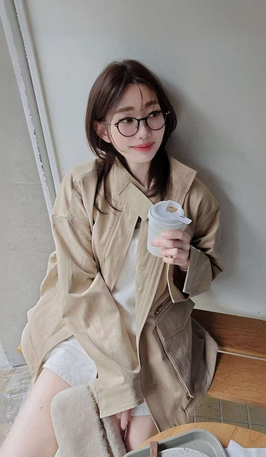 ♡Oni家♡簡單俐落的工裝夾克外套 (C251051)