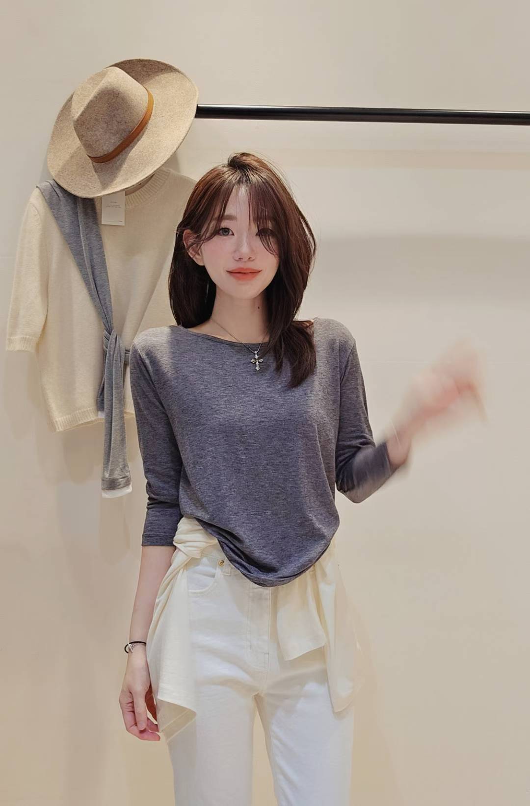 ♡Oni家♡萬能基礎天絲羊毛T (C251001)