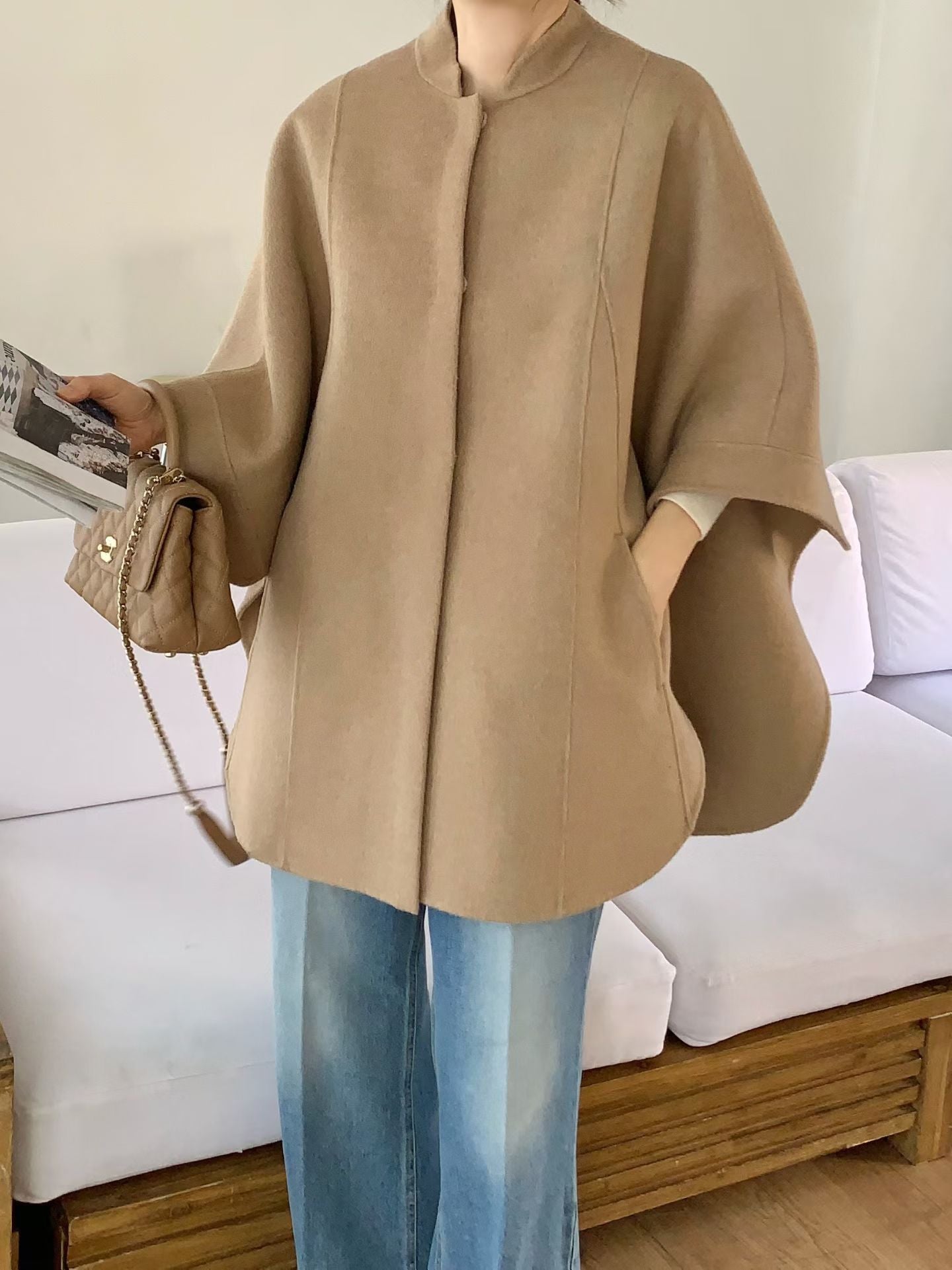 ♡奢華高級『手工』披風外套♡ (C251010)