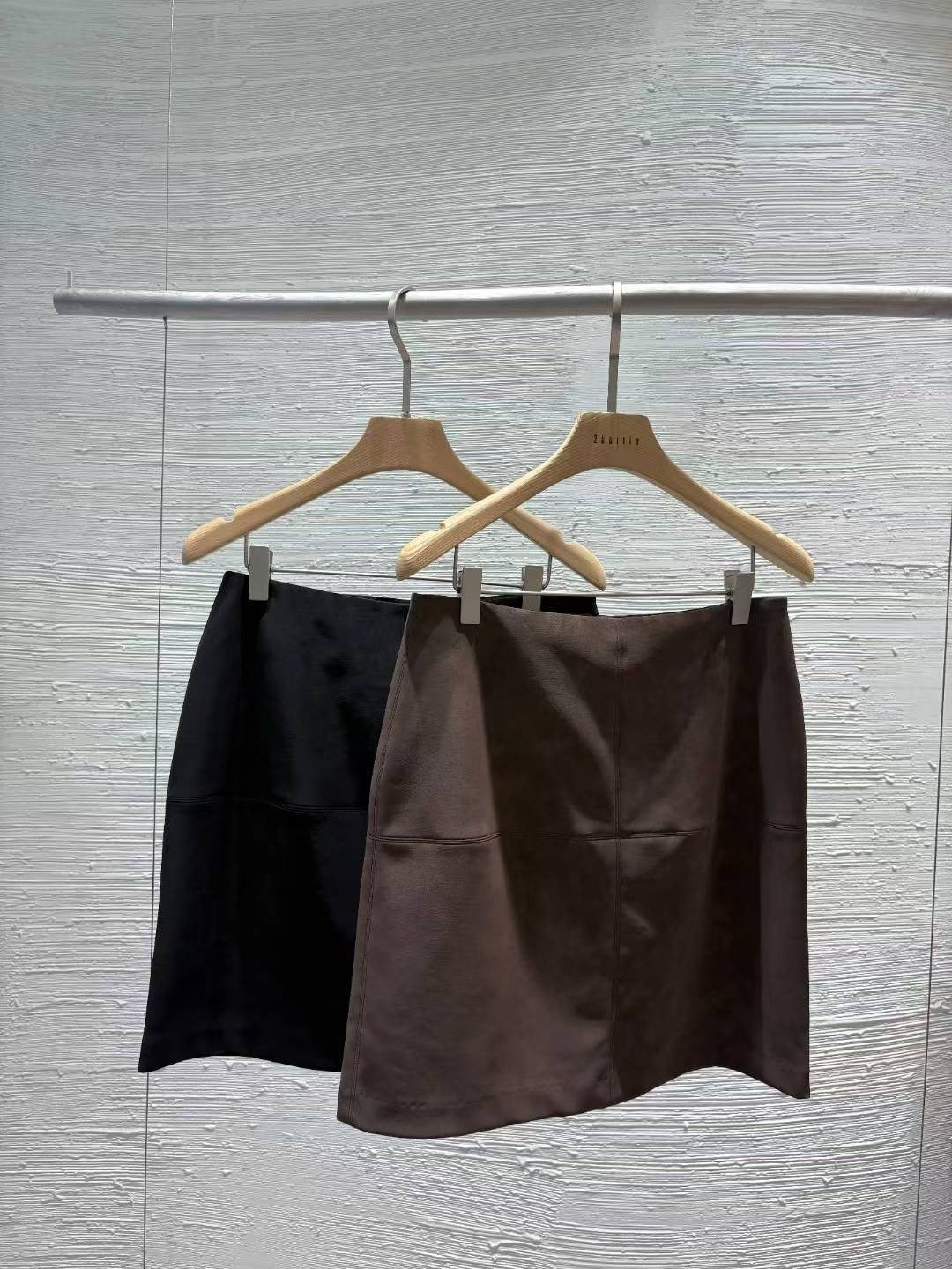 ♡霧感麂絨H線短裙♡ (C251163)