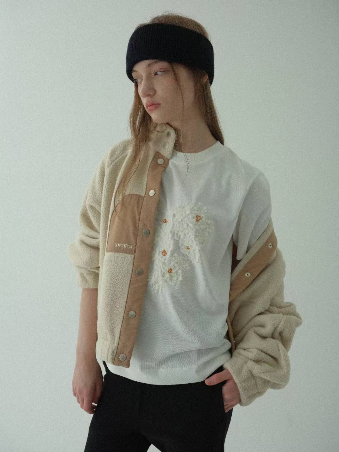 ♡保暖羊羔絨立領外套♡ (C251139)