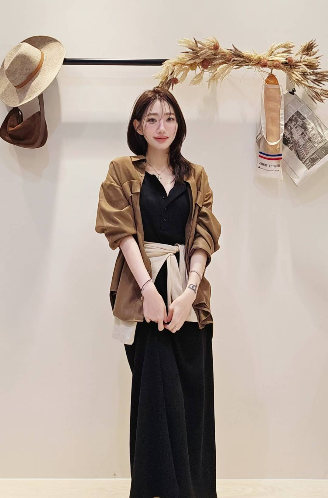 ♡Oni家♡鬆餅格修身休閒洋裝 (C251044)