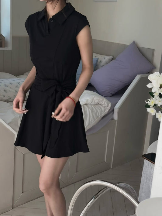 ♡休閒綁帶氣質洋裝套裝♡ (C260407)
