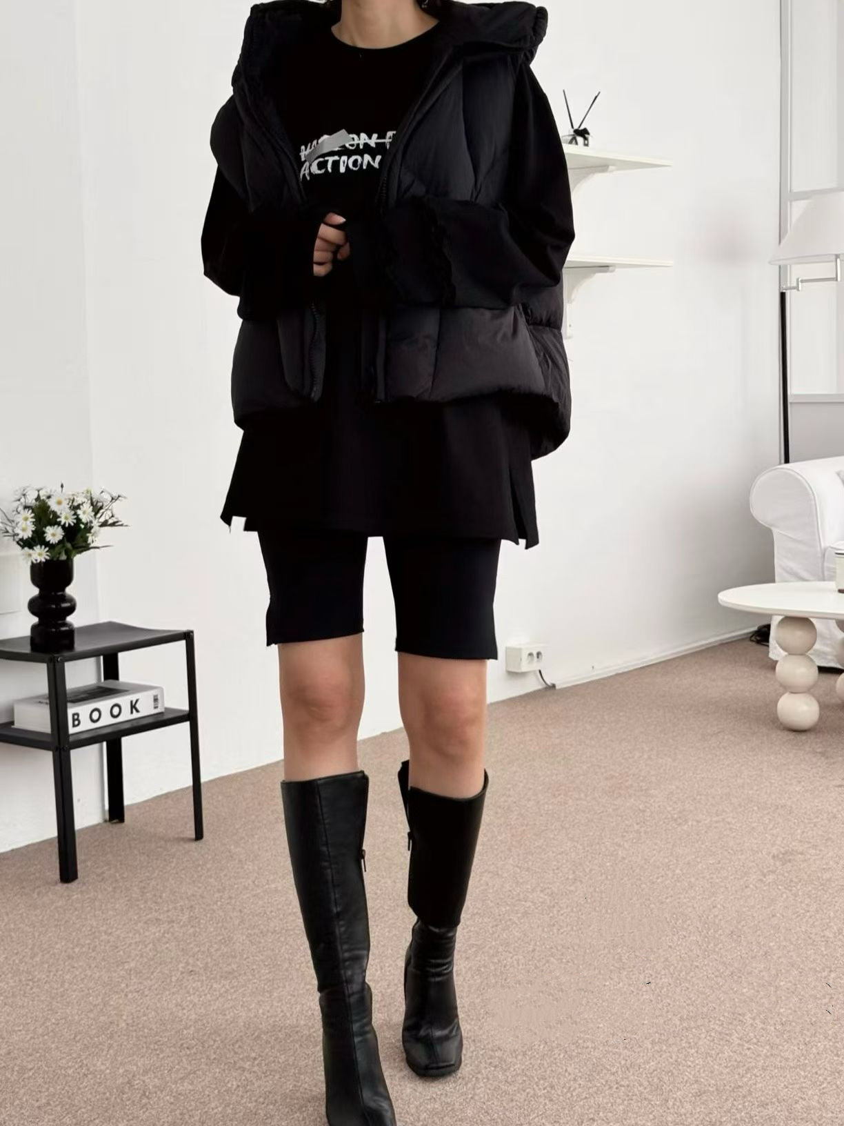 ♡頂級鴨絨質感連帽背心♡ (C251007)