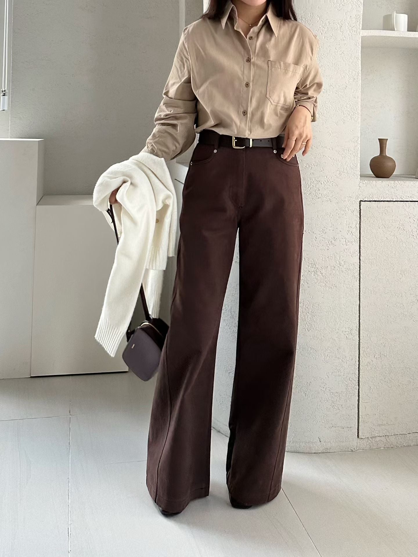 ♡黃金比例丹寧寬褲♡ (C251119)