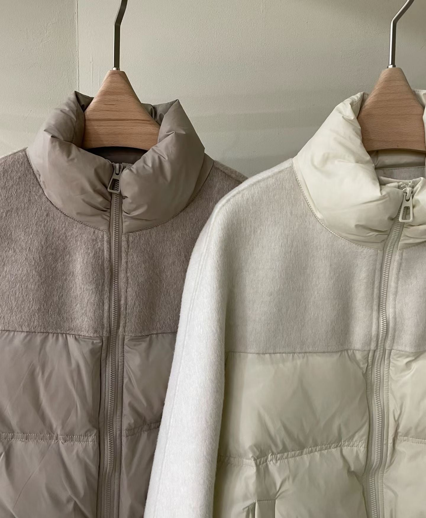 ♡質感異材質立領外套♡ (C251208)