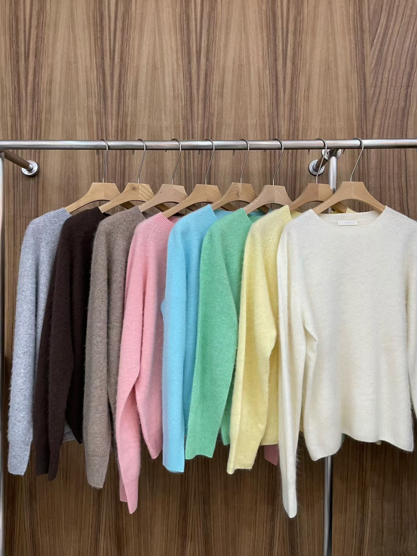 ♡多色亮眼圓領毛衣♡ (C251214)