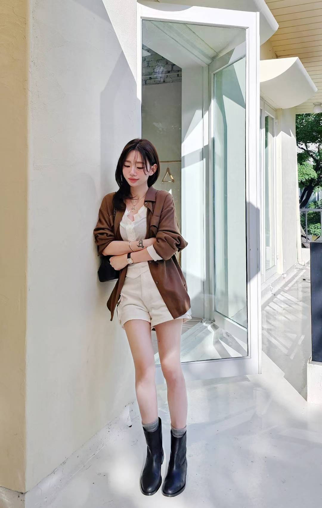 ♡Oni家♡仿麂皮細絨休閒襯衫 (C251043)