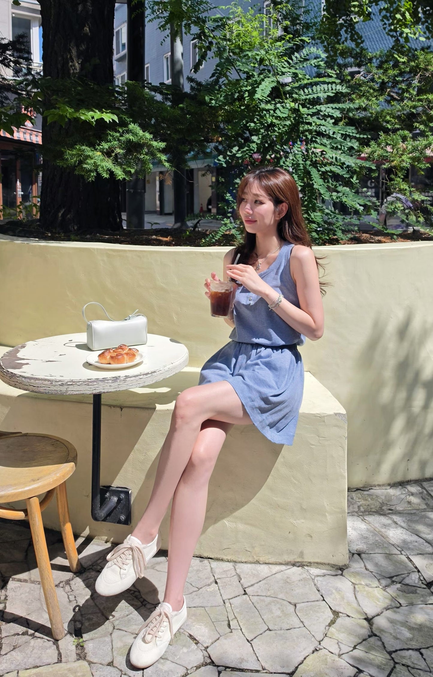 ♡Oni家♡休閒懶人削肩背心 (C260706)