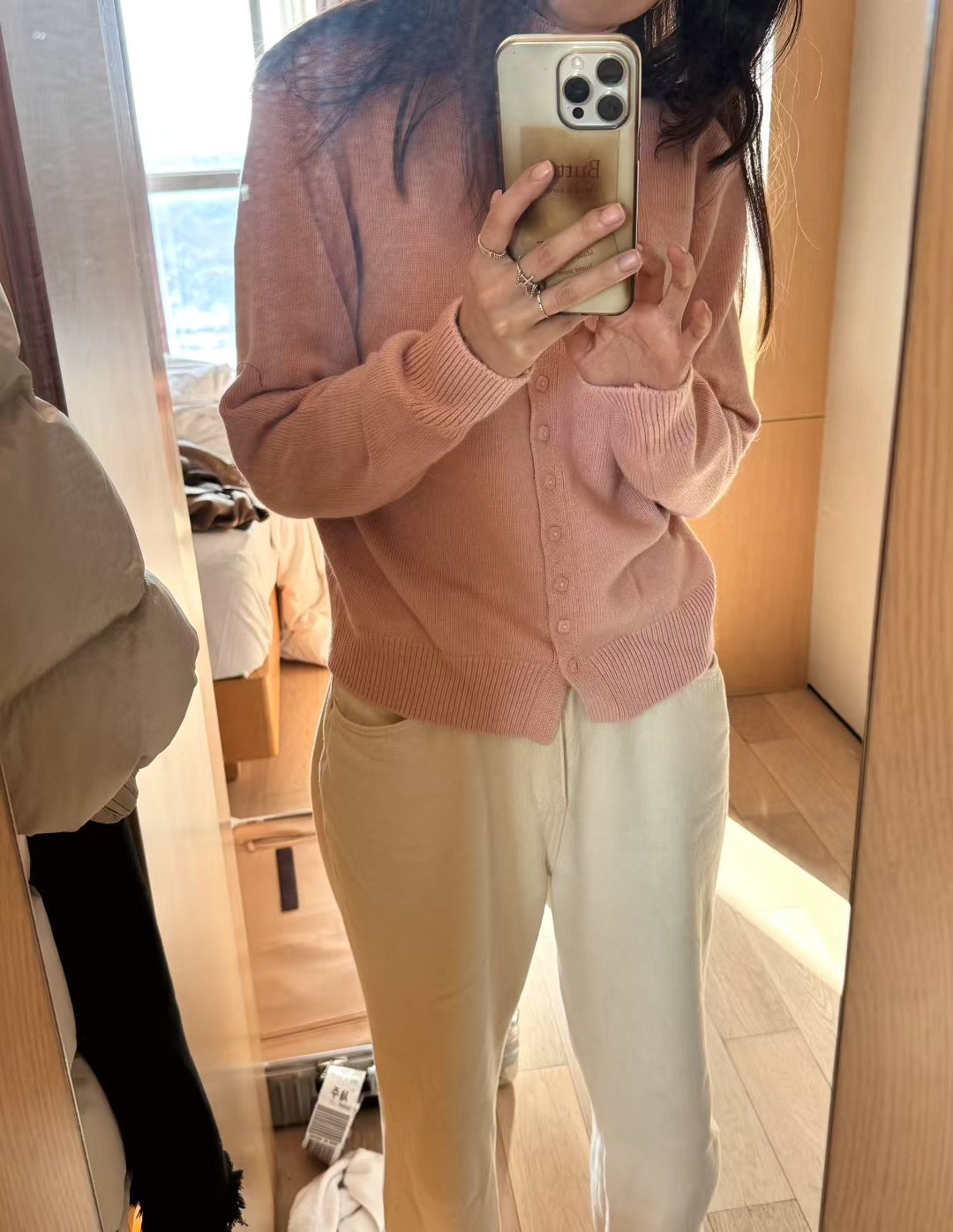 ♡復古質感羊毛針織開襟衫♡ (C250804)