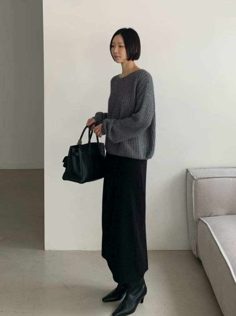 ♡大圓領泡泡袖毛衣♡ (C251167)