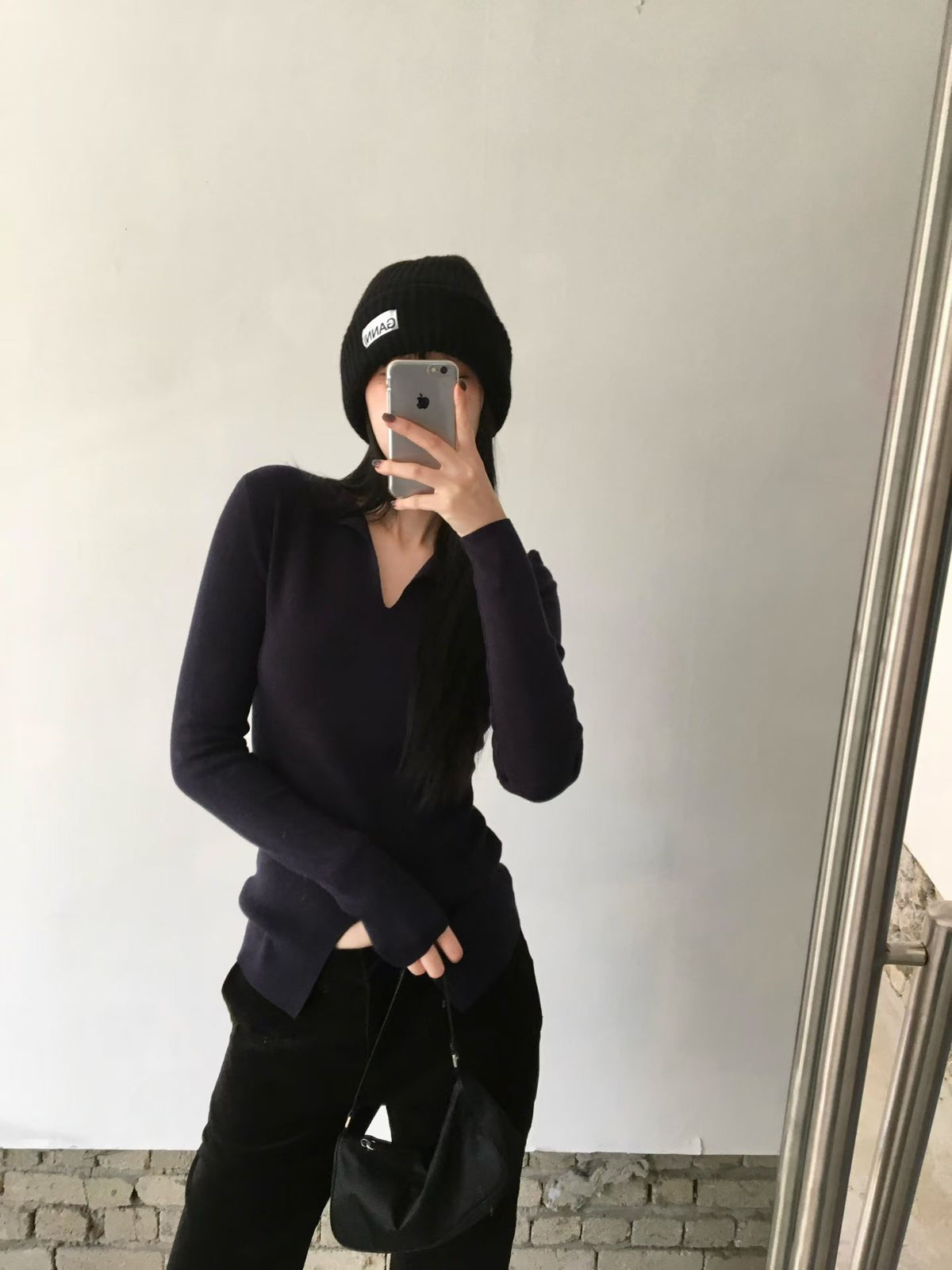 ♡小翻領開衩設計修身上衣♡ (C261039)