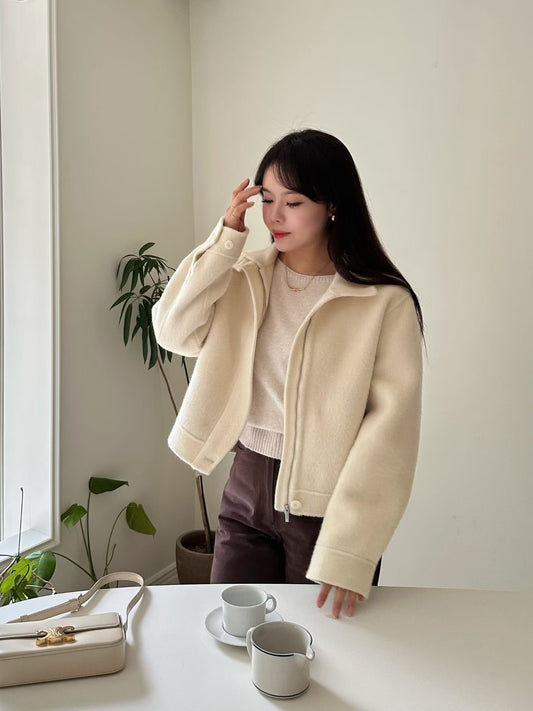 ♡極暖蘇麗羊駝立領外套♡ (C251122)