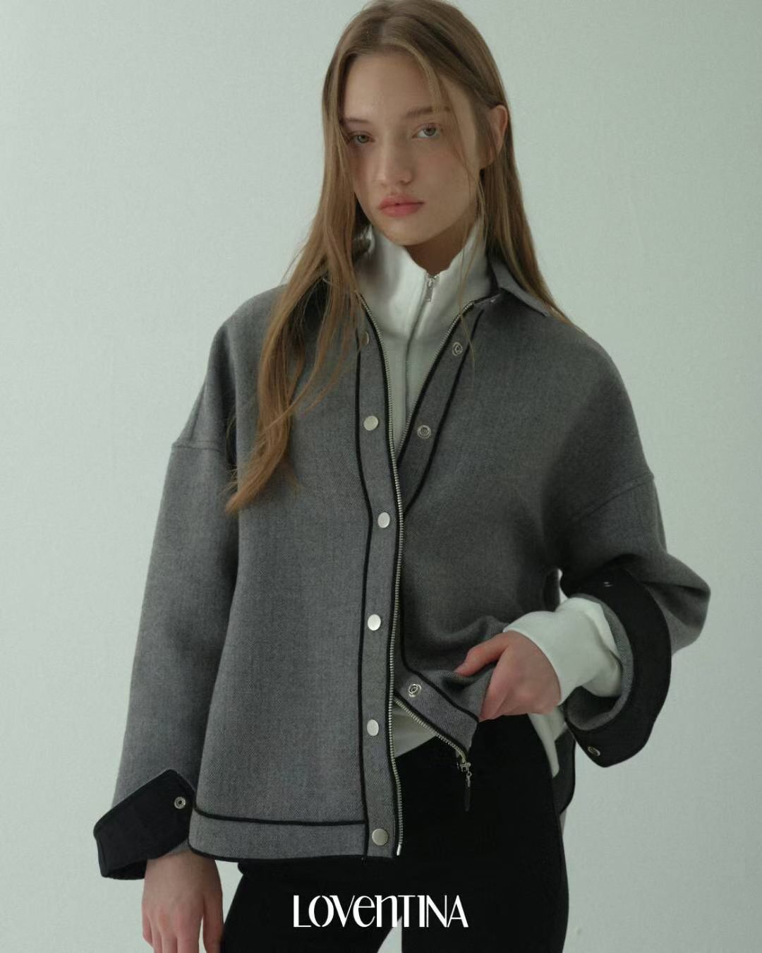 ♡超美大牌感立體線條襯衫外套♡ (C251138)