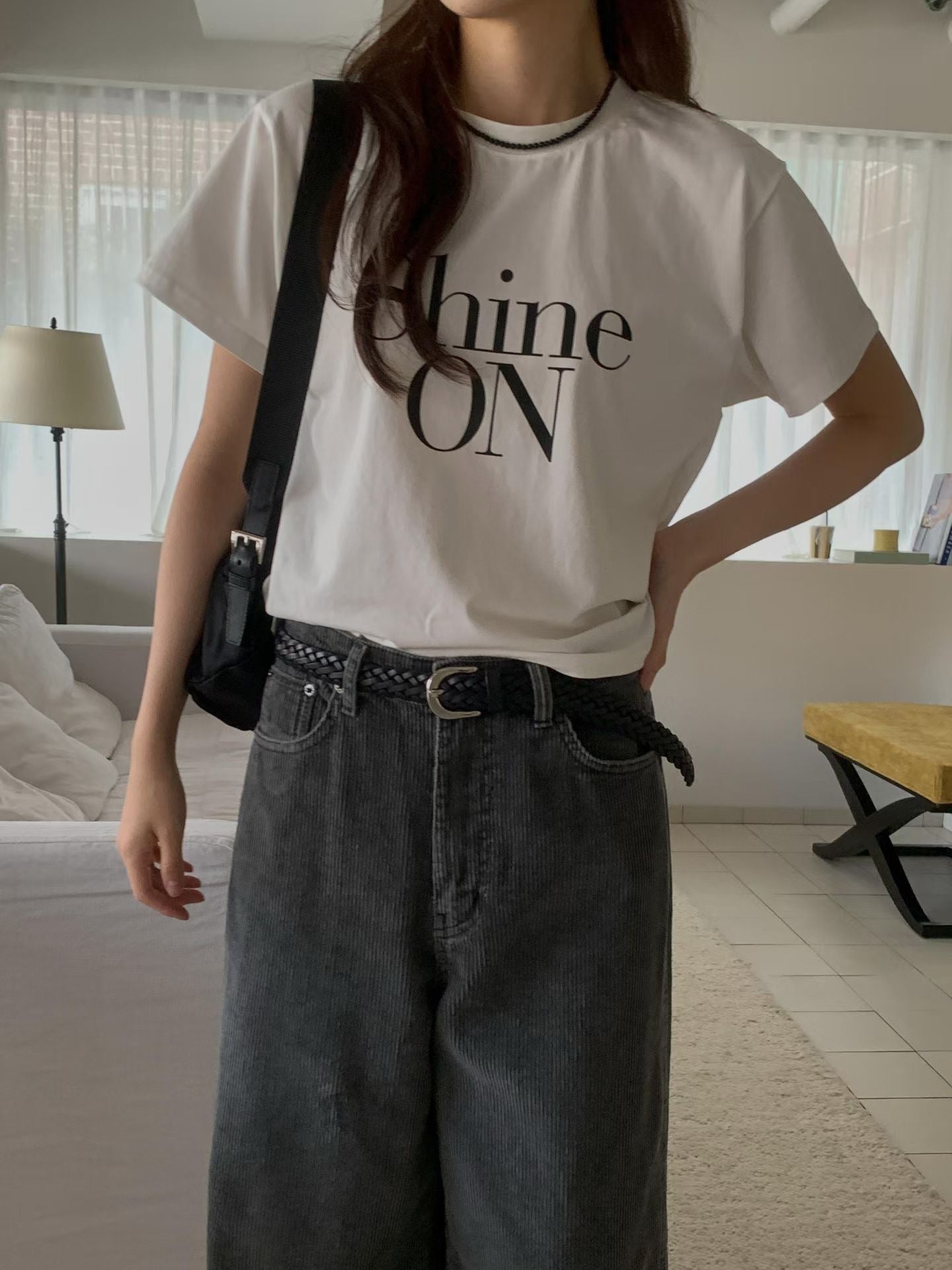 ♡Shine On極簡質感棉T♡ (C251048)